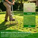 Lawn Aerator Tool,Manual Core Aerator Lawn Tool,Lawn Coring Aerator,Plug Aerator Tool with Soft Rubber Grip, Yard Plug Aerator for Lawn Care Compacted Soil (4 Corer)