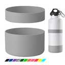 Greant Double Protective Water Bottle Boot compatible with Hydro Flask, Silicone Flex Boot compatible with Hydroflask Boot, Universal Anti-Slip Bottle Sleeve, 3 Sizes to Choose