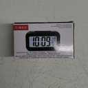 Timex Alarm Clock with Temperature Sensor and Large Display, Battery Operated for Bedroom Runs on 3 AAA Batteries (T108BC) (T108)