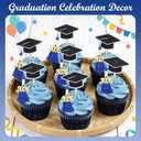 120 Pcs 2026 Mini Tassels for Craft 2.4inch, Graduation Silky Tassels Party Favors Mini Bookmark for Graduation Decor, Chocolates Decor, Keychain Making(Blue)