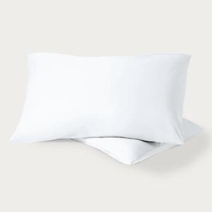 Bare Home 100% Organic Cotton King Pillowcase Set - Crisp Percale Weave - White Pillowcases 2 Pack - Lightweight & Breathable (King Pillowcase Set of 2, White)