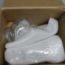 Magic Season Decorative Glass Bottles with Cork Stoppers (12 fl oz. Heart-Shaped Bottles / 2 Pcs)