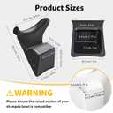 AISEELY Shampoo Bowl Neck Rest, Ergonomic Gel Neck Pad for Shampoo Sink, Rubber Salon Sink Neck Rest, Professional Shampoo Bowl Neck Cushion Support for Home Salon, Barber Shop & Beauty Salon