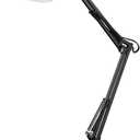 Globe Electric 56963 31.5" Multi-Joint Desk Lamp with Metal Clamp, Black, On/Off Rotary Switch on Shade, Partially Adjustable Swing Arm, Home Essentials, Reading Light, Office Dcor (Jet Black)