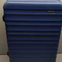 AmazonBasics 68 cm Navy Blue Hardsided Check-In Trolley, Medium Checked