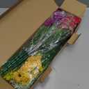 24 Bundles Realistic Fake Flowers for Outdoors, No Fade Faux Silk Flowers & Artificial Plants Lavender, for Garden Patio Porch Decor, Window Box, Hanging Basket, Planter, Grave Decorations