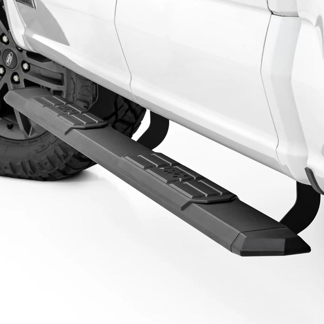 Rough Country TR2 Running Boards for Ford F-150/F-250/F-350 Crew Cab (2015-2026) – 5" Wide Cab-Length Aluminum Side Steps