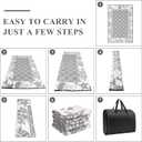 Vaukki Reversible Rugs, Plastic Straw Outdoor Doormat, Fade Resistant Plastic Outdoor Patio Mat, Lightweight Ocean Area Carpet for Patio, RV, Camping, Beach, Deck, Backyard and Picnic (Grey, 5'x8')