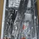 Furologee Entryway Table, 38'' Console Sofa Table with 3 Fabric Drawers, Industrial Entry Way Table with Storage Shelves, Display Shelf for Living Room, Hallway, Entrance, Foyer, Rustic Brown