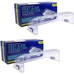 DGQ Unbreakable Air Deflector 8" to 12" Adjustable Heat and Air Vent Deflector Magnetic for Floor Registers, Also Work for Vents, Sidewall, and Ceiling Registers (2 Sets)