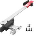 RV Emergency Window Latch, Aluminum RV Emergency Exit Window Latch Replacement, Camper Exit Window Lock, Window Support Holder with Red Handle for Travel Trailer