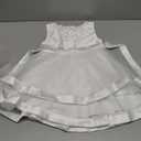 Flower Girls Wedding Pageant Babies Birthday Party Frock Child Christmas Event Baptism Prom Tutu Sunny Dresses (5017 White, 90)