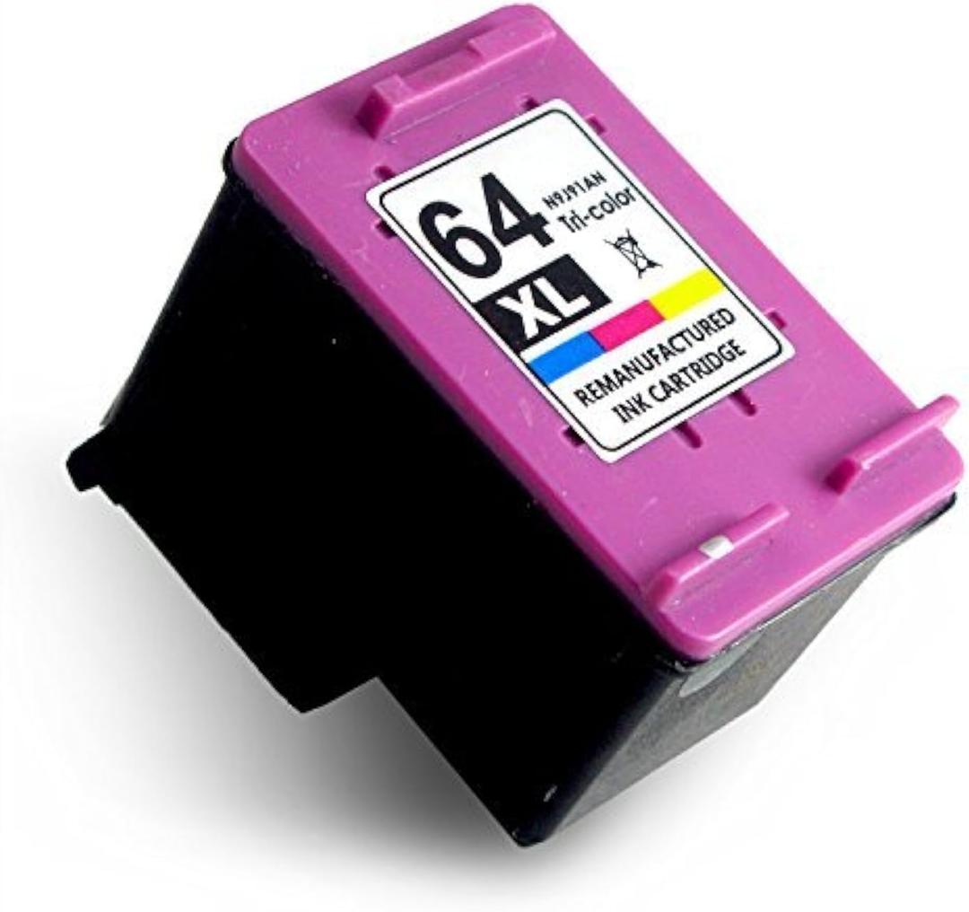 OCProducts Refilled Ink Cartridge Replacement for HP 64 64XL (Color, 1pk)
