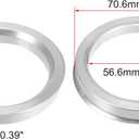 X AUTOHAUX 4pcs OD 70.6mm to ID 56.6mm Aluminium Alloy Car Hub Centric Rings Wheel Bore Center Spacer