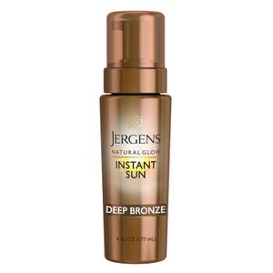 Jergens Natural Glow Instant Sun Body Mousse, Self Tanner for Deep Bronze Tan, Sunless Tanning Body Bronzer, Natural Looking Fake Tan, 6 Oz Jergens Natural Glow Instant Sun Body Mousse, Self Tanner for Deep Bronze Tan, Sunless Tanning Body Bronzer, Natural Looking Fake Tan, 6 Oz