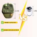 5L Sauna Steamer with Larger Volume and More Steam Output, Fcc Certified 5L & 2000W Steam Generator, Sauna Steamer Machine with Remote Control, Portable Sauna Steamer, Black