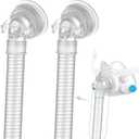 2 Packs QuietAir Elbow Tube for Airfit F40,Including 2 Short Tube 2 Elbow and 2 QuietAir Vent,Great Value CPAP Supplies by Medihealer