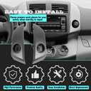 1 Pair Central Dashboard Cover Strip Trim Left and Right Compatible with 2006-2012 Toyota RAV4 Base Limited EV Sport Replaces 55413-42070-B0 55412-42060-B0