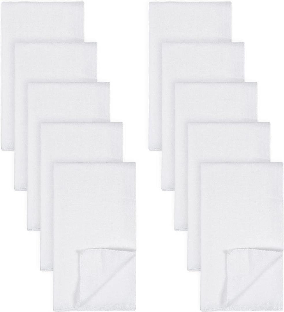 Gerber Unisex Baby Boys Girls Birdseye Flatfold Cloth Diapers Multipack White 10 Pack