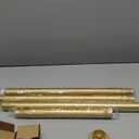 Gold Shower Curtain Rod 31 to 80 Inch,1 Inch Diameter Adjustable Spring Tension Stainless Steel Telescoping Rod,Easy Install,No Rust