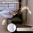 2 Pcs Wall Fragrance Plug in with Night Light Compatible with Bath and Body Works Wallflowers, with 3-Speed Adjustable Fragrance Essential Oil Diffuser for Home, White