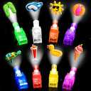 32PCS Summer Pool Beach Party Favors LED Finger Lights Glow in The Dark Toys Gifts Bulk for Kids Birthday Stocking Goodie Bag Stuffers Party Decorations Back to School Supplies Classroom Prizes