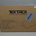 Tektalk Jigsaw Puzzle Board with 2-in-1 Designed Stand & Cover, Multi-Angle Adjustable Bracket & 6 Color Sorting Trays, Lightweight Portable Mat for Puzzle Storage Saver, Up to 1000 Pieces - Khaki