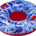 Franklin Sports Inflatable Snow Tubes + Sleds for Kids + Adults - Arctic Trails Single + Double Snow Inner Tubes + Sleds - Heavy Duty Inflatable PVC Sleds - Fun Winter Kids Toy for Snow Days