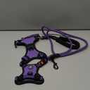 No Pull Dog Harness for Medium Dogs, Dog Vest Harness with Leash, Safety Belt and Storage Strap, Fully Adjustable Harness, 360° Reflective Strip, Soft Handle (Purple, XS)