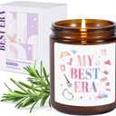 Pack of 2 Vanilla Candles for Home Scented，9oz My Best Era Girl Decorative Soy Candle, Birthday Chirstmas Candles Gifts for Women Sister Girlfriend