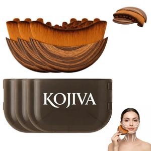 Lymphatic Contour Face Brush for Drainage Sculpting, Soft Gentle Facial Cleansing Tool, Reduces Puffiness, for Sensitive Skin Daily Skincare Routine, Ergonomic Design, Travel Friendly (3PCS)