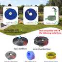 Garden Expandable Hose Repair Kit,Flexible Hose Fittings Brass Faucet Hose Adapter Collapsible Garden Hose End Replacement,3/4 Inch GHT Male and Female Quick Connector Water Hose Extender,1 Set