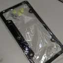 Stainless Steel Carbon Fiber 4 Holes License Plate Frame fit for Black License Plate 6 * 12 Inches Tag Holder Bracket