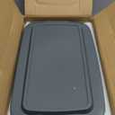 8-Piece Deep Glass Baking Dish Set with Plastic lids,Rectangular Glass Bakeware Set with Lids, Baking Pans for Lasagna, Leftovers, Cooking, Kitchen, Freezer-to-Oven and Dishwasher, Gray