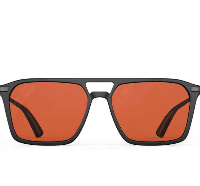 Goiteia FL-Rose Migraine Glasses,Blocks 480–520 nm Light, Light Sensitivity Glasses for Fluorescent LED Glare,Photophobia