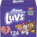 Luvs Size 7 Baby Diapers, Platinum Protection Bluey Diapers for Day & Night, Size 7, 124 Count (Packaging May Vary)
