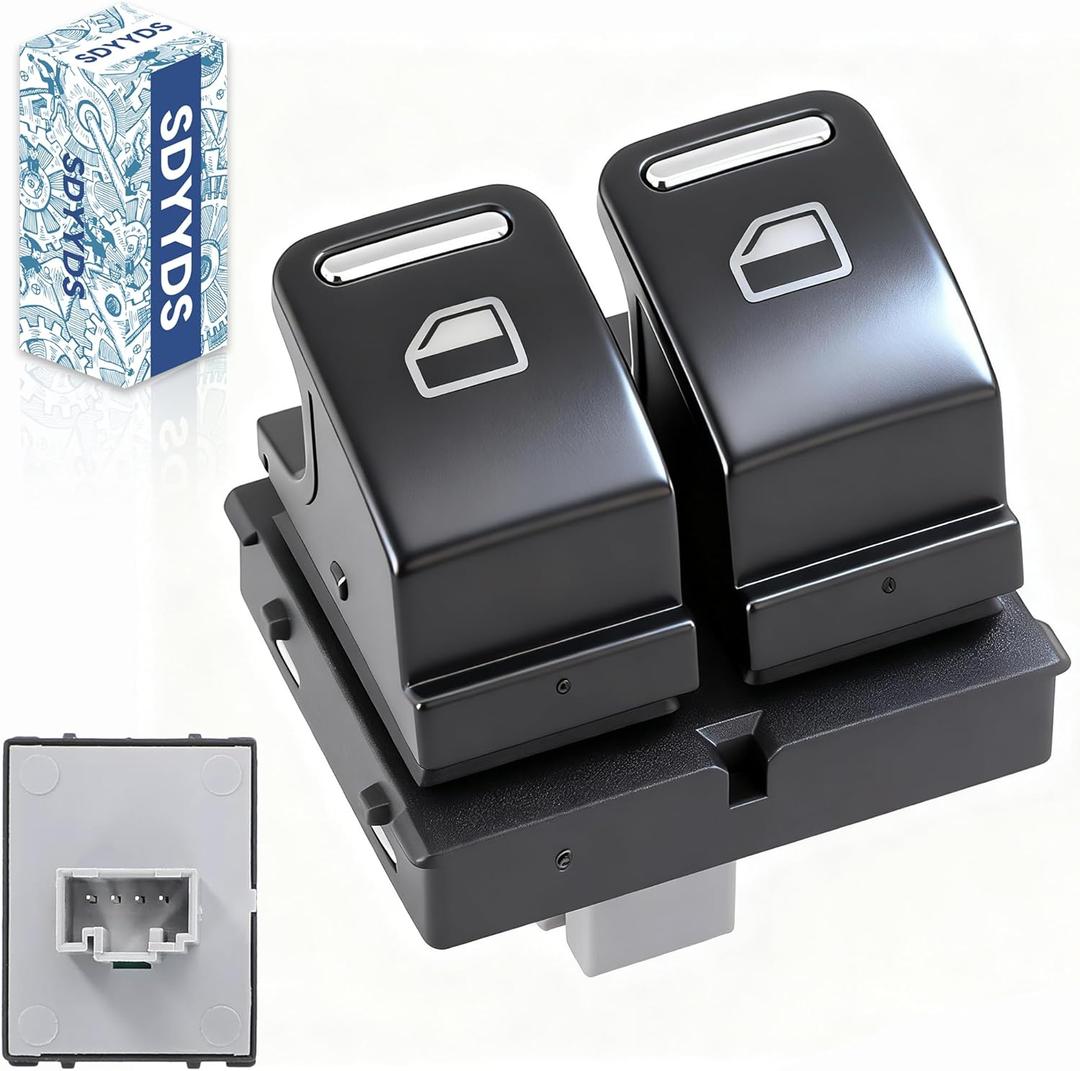 Driver Side Window Switch 5C5959857A Fit for VW Volkswagen Beetle (2012-2019) Black