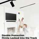 SCON 6-Pack Track Rails, Recessed Magnetic Track Lighting Kit, Easy Install Aluminum Rail System for Flush Mount LED Heads, for Magnetic Lamp Heads for Kitchen, Living Room, Office, Shop (3.3FT)