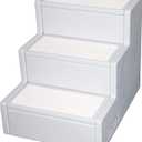 Pet Gear Pet Step III Pet Stairs for Small Dogs and Cats Up to 50 pounds, Lightweight, No Tools Required (Essential Grey)