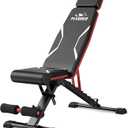 FLYBIRD WB3 Weight Bench Fits up to 6'5'', 750LBS Capacity Adjustable Weight Bench for Full Body Workout, 27LBS Sturdy Foldable Bench Press for Home Gym, 5X Stable Lifting Bench Incline Decline Flat Dumbbell Exercise (Black)