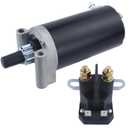 Starter & Relay for Cub Cadet LTX1046 09-14, LTX1042 LTX1050 LGT1050 LGT1054 GTX1054 11-13, RZT 42 50 54 L42 L46 L50 L54 S42 S46 S50 S54 11-13, 3209801 3209803 3209804 3209808 1999-1140051