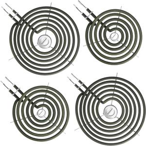 Upgraded WB30M1 WB30M2 Electric Stove Burners Replacement for GE Hotpoint Stove Element, Electric Range Burner Stove Coil for GE Stove Burner Replacement Parts, for GE Stove Top Element Burner (4 Pack)