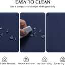 Softalker Round Tablecloth, Waterproof & Stain Resistant Table Cloth Wrinkle Free Fabric Washable 210GSM Polyester Table Cover for Dining/Party/Outdoor - 90 inch,Navy Blue