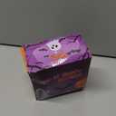 48Pcs Halloween Mini Ghosts Figures Little Ghost Figures,Little Silicone Ghost Figurines to Hide and Seek Trick or Treat Gifts for Halloween Party Favors Dollhouse Decorations Toys