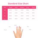 LOVFUL Press on Nails Rainbow Luxe | Handmade with Full Covered Crystals | Reusable Full Cover Nails | Square Short 0.8 in | K21(YH482)-M
