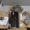 Corner Shower Caddy Tension Pole: 4tier adjustable Rustproof Bathroom Organizer Shelves - Bathtub shampoo rack 43.5-120 inch