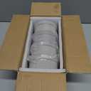 Ceramic Small Baking Dishes for Oven, 12oz Meal Prep Containers Charcuterie Bowls with Lids, Creme Brulee Ramekins Set, Pudding Custard Cups Fruit Souffle Bowls Set of 4, Grey Ripple