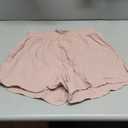 Mute pink cotton button up, shorts set (XL)