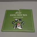 EXPAWLORER Dog Socks to Prevent Licking and Slipping, Winter Dog Shoes for Cold Weather Snow, Paw Protectors for Hardwood Floors Anti-Slip, Dog Booties for Small Medium Large Senior Dogs, Green M (Medium(Paw Width:2.55in)