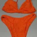 Bathing Suits for Women Deep V Neck Sexy Two Piece Bikini Sets for Women Thong Halter Cheeky Swimsuit
, S